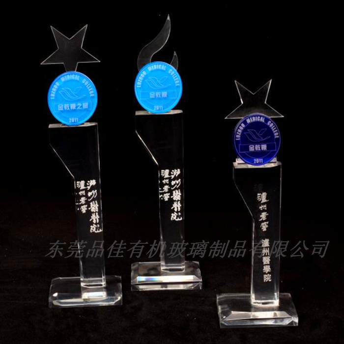 透明有機(jī)玻璃獎(jiǎng)杯 亞克力獎(jiǎng)杯 定制亞克力授權(quán)牌